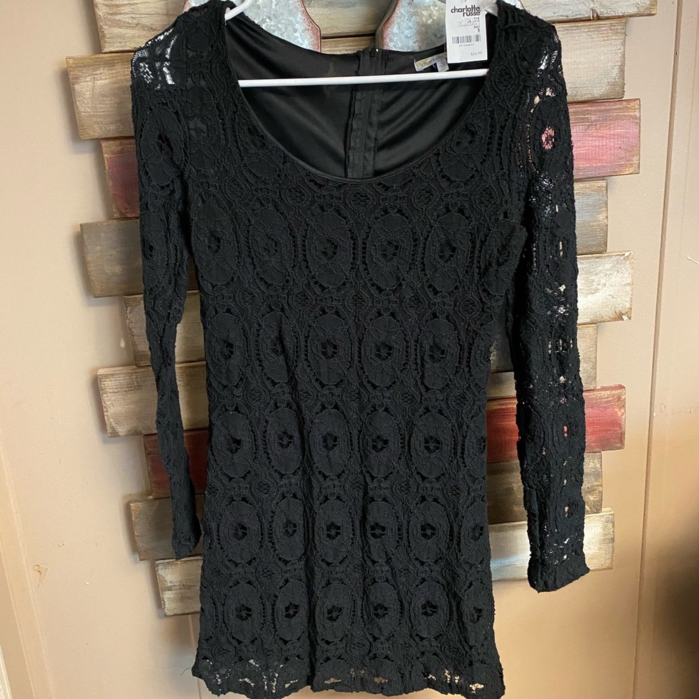 Lace crochet dress